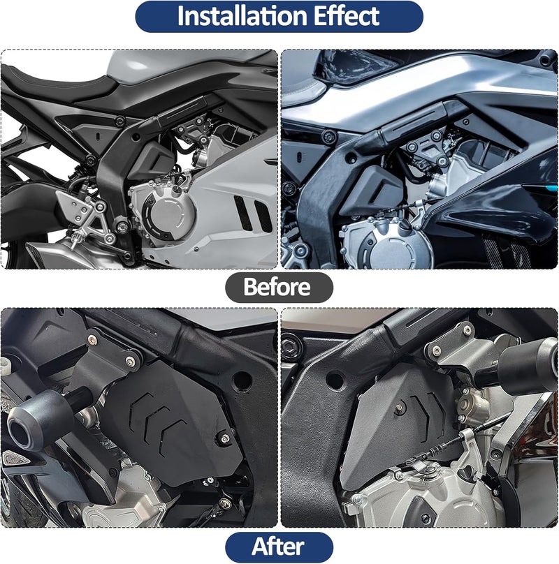 XIDAODIT Motorcycle Engine Guard Frame Protector Body Dust Shield Compatible with CFMOTO 675SR 675SR-R 675SRR 675SS 675 SR SRR SR-R 675NK - Image 5